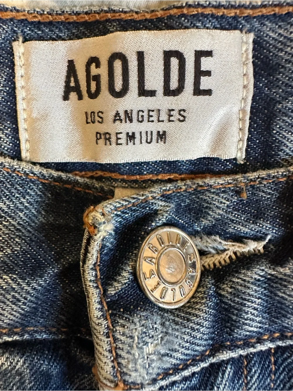 AGolde denim jean shorts 25